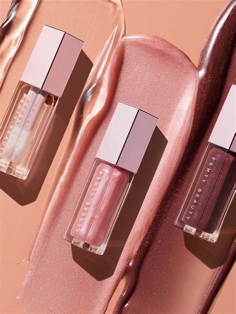 fenty beauty lip gloss collection.